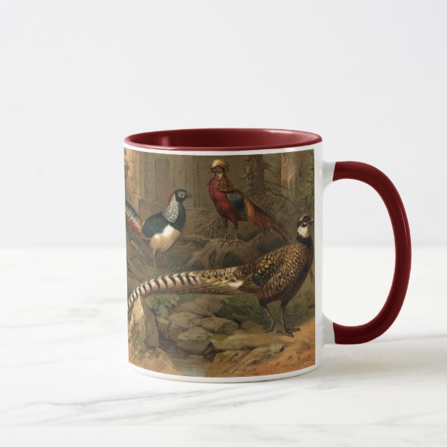 Caneca cerâmica da campainha dos faisão (Direita)