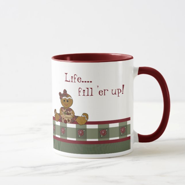 Caneca cerâmica da cozinha do encanto do país (Direita)