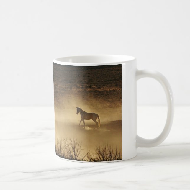 Caneca cerâmica do cavalo selvagem (Direita)