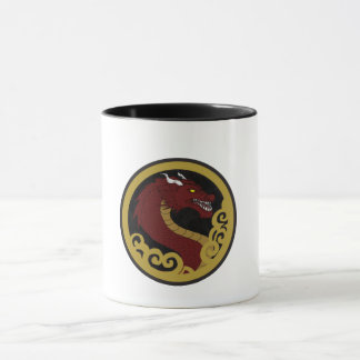 Caneca Cerâmica Dragão Imperial Vermelho