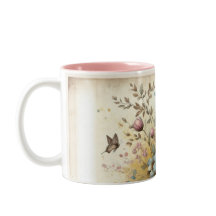 Caneca Cerâmica Floral