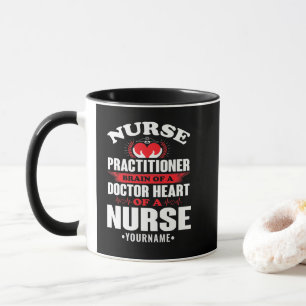 Caneca Cérebros De Enfermeiro Do Coração Médico De
