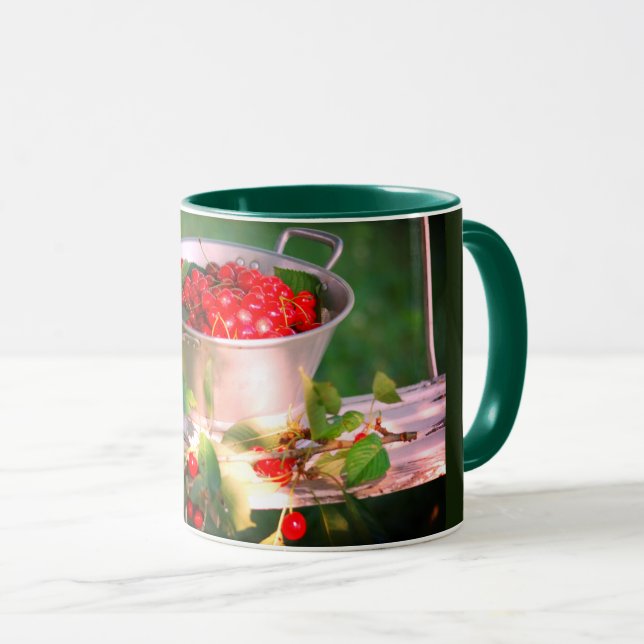 Caneca Cereja, Jardim de Algodão Rosalinde (Frente Esquerda)