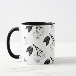 Caneca Cerejas em um