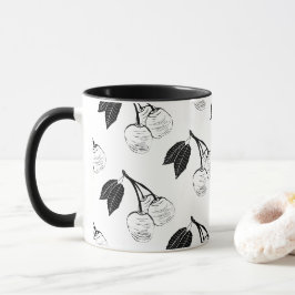 Caneca Cerejas em um