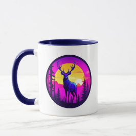 Caneca Cerf majestueux au crépuscule.