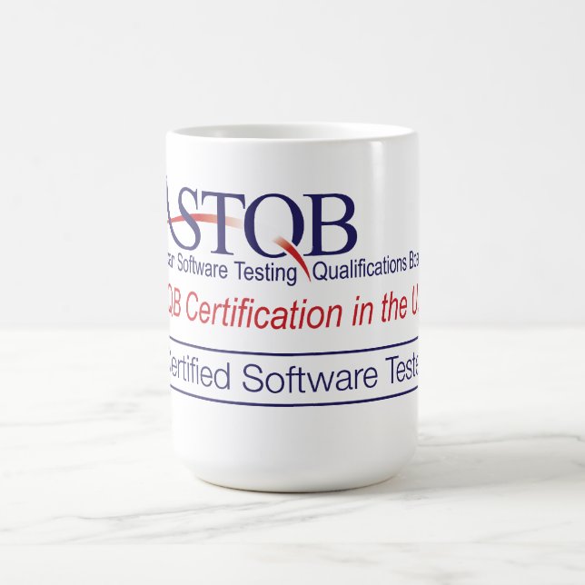 Caneca certificada ASTQB do verificador do (Centro)