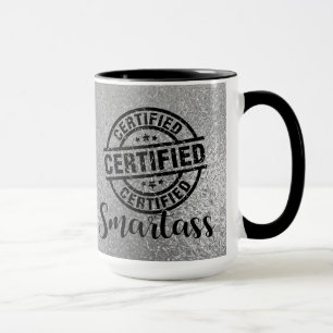 Caneca Certificado de Sábio Prateado