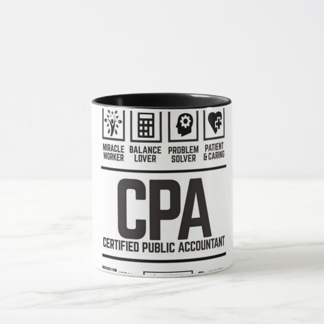 Caneca certified public accountant-CPA (Centro)
