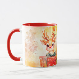 Caneca cervo de Natal