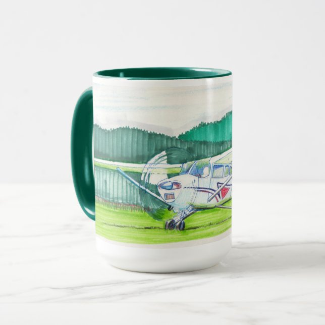 Caneca Cessna 182 Pano Mug (Frente Esquerda)
