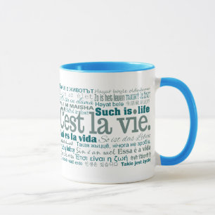 Caneca C'est La Vie mugs - escolha estilo e cor