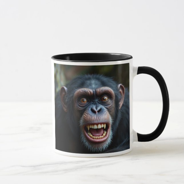 Caneca C'est qu'il fait peur le chimpanzé. (Direita)