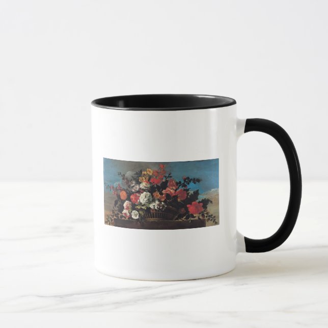 Caneca Cesta de vime das flores (Direita)