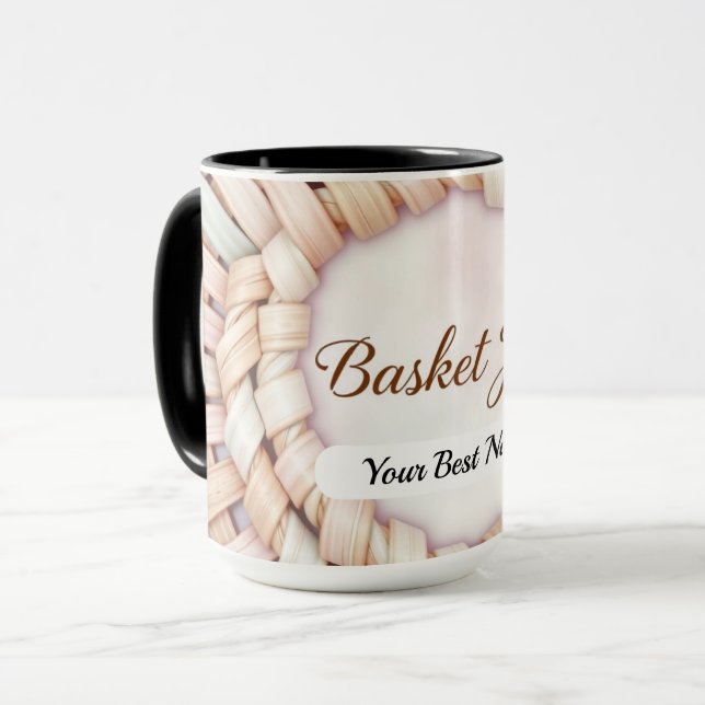 Caneca Cesta Tecido Alegria (Frente Esquerda)