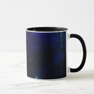 Caneca Céu azul da meia-noite com estrelas