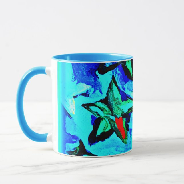 Caneca Céu Azul da Noite Estrelada. Comprar Agora (Esquerda)