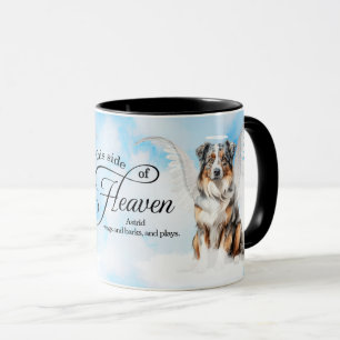 Caneca Céu do Pastor Australiano Memorial Personalizado