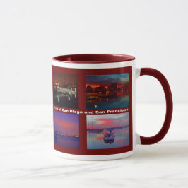 Caneca Céus de San Diego e São Francisco