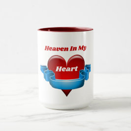 Caneca Céus No Meu Coração - Duas Tons De Café