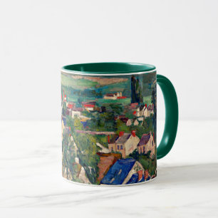 Caneca Cezanne - Auvers, Panorâmica View,