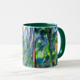 Caneca Cezanne - Na floresta, famosa pintura