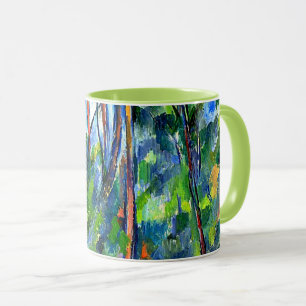 Caneca Cezanne - Na floresta, famosa pintura