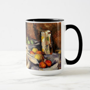 Caneca Cezanne - Vida estática, Posta, Garrafa, Taça e Fr