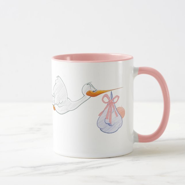 Caneca Chá de Bebê para Meninas  (Direita)