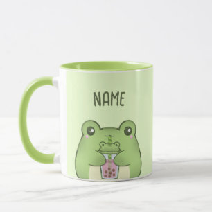Caneca Chá de Bebendo de Cartoon de Kawaii Cute