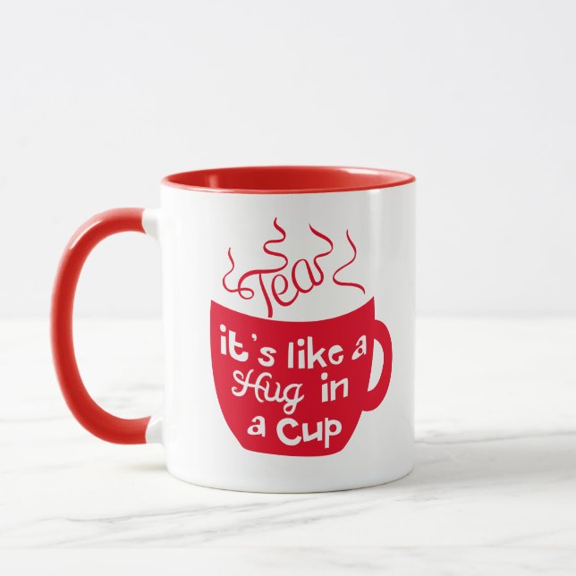 Caneca Chá É como um abraço numa taça (Esquerda)