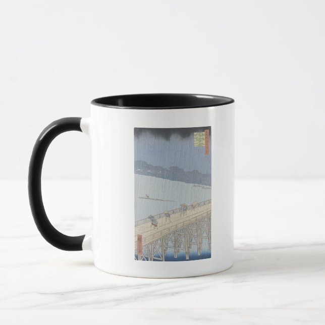 Caneca Chá repentino na ponte de Ohashi em Ataka (Esquerda)