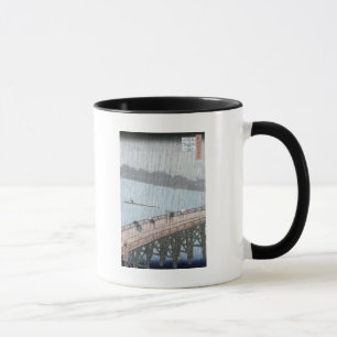 Caneca Chá repentino sobre a ponte de Shin-Ohashi e