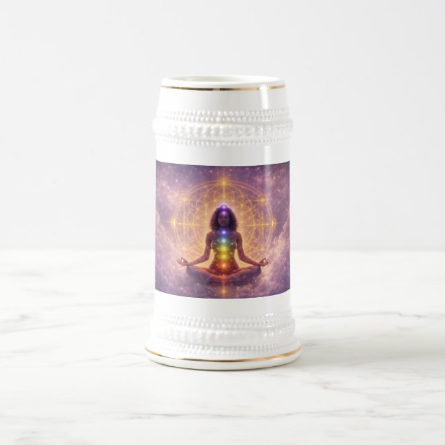 Caneca Chakra Meditação Stein Arte Espiritual (Centro)