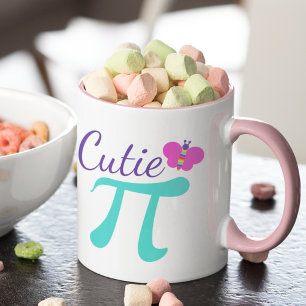 Caneca Chalaça da matemática do símbolo de Cutie Pi