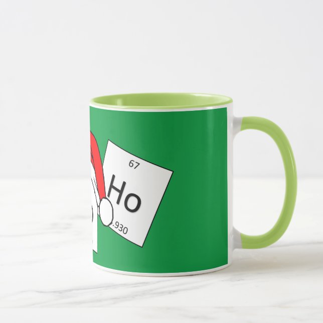Caneca Chalaça do Natal do elemento da química do Holmium (Direita)