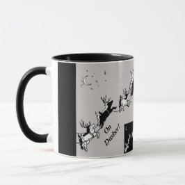 Caneca Chalkboard Christmas Reindeer
