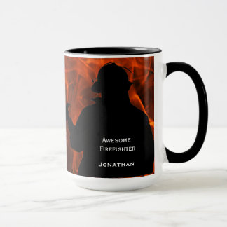 Caneca Chamas de Bombeiro Personalizadas