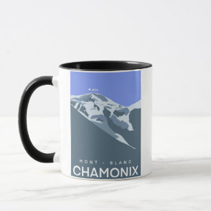 Caneca Chamonix, Mont Blanc, imagem digital