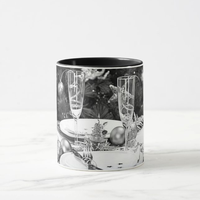 CANECA ***CHAMPAGNE** NATAL E ANO NOVO MUG BLACRING (Centro)
