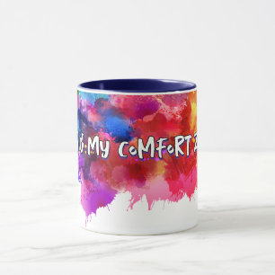 Caneca Chaos É Minha Zona De Conforto - Abstrato Art Tee