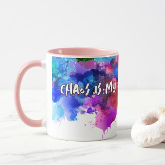 Caneca Chaos É Minha Zona De Conforto - Abstrato Art Tee