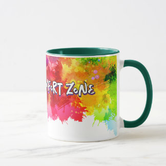 Caneca Chaos É Minha Zona De Conforto - Abstrato Art Tee