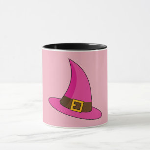 Caneca Chapéu de Bruxa Rosa