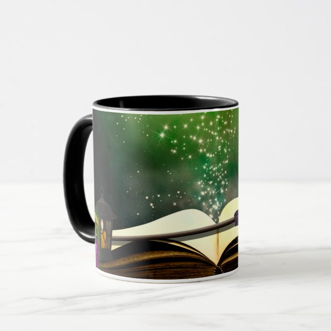 Caneca Chapéu Mágico & Livro de Feitiços Mágicos Hallowee (Frente Esquerda)