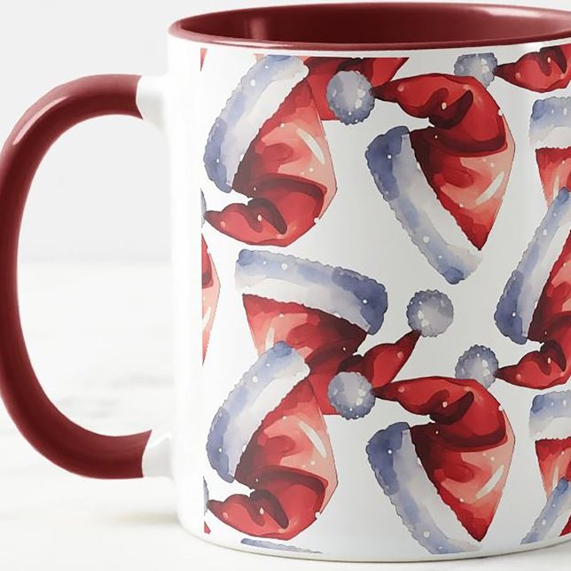 Caneca Chapéus de Natal (Criador carregado)