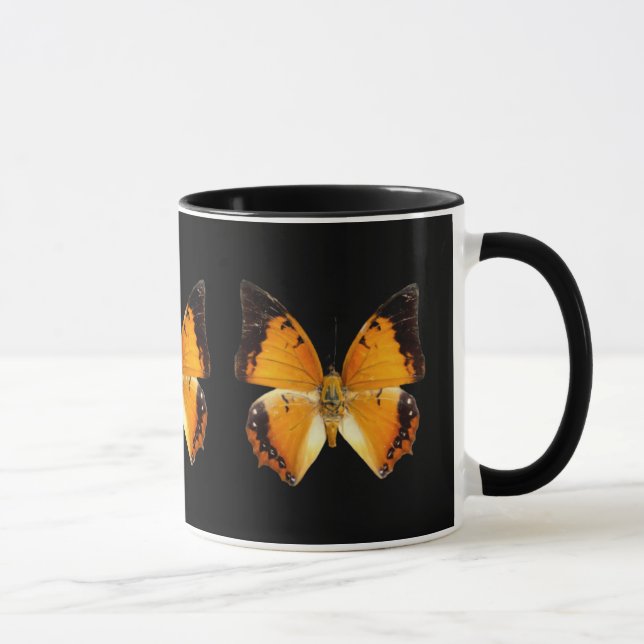 Caneca Charaxes de Borda Negra Borboleta Café Mug (Direita)
