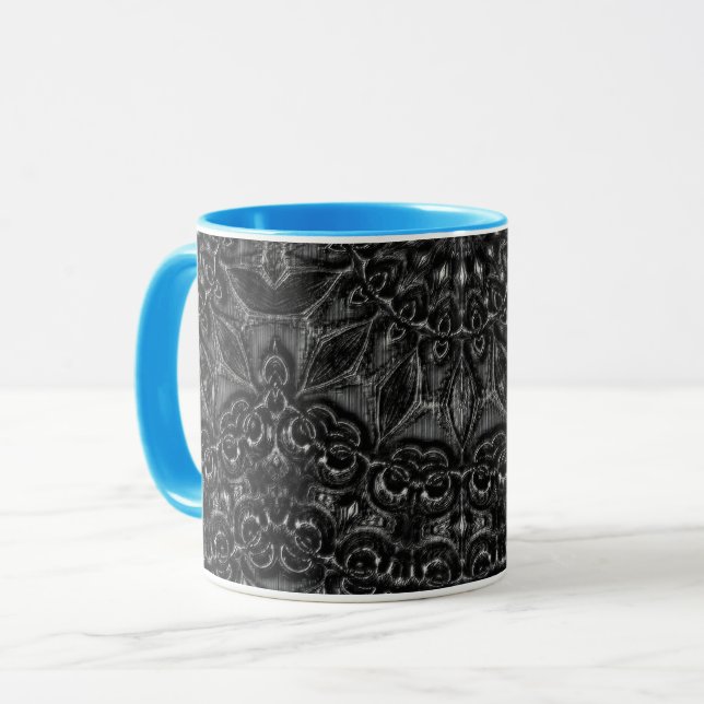 Caneca Charcarvão Mandala Coffee Mug (Frente Esquerda)