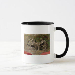 Caneca Charioteer em seu chariot, detalhe de um cist