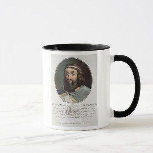 Caneca Charlemagne (747-814), rei de France, gravou perto